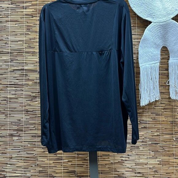 Pga Tour Men's Mixed-Media Sun-Protection Golf Shirt - Caviar‎ Size L - Picture 3 of 3